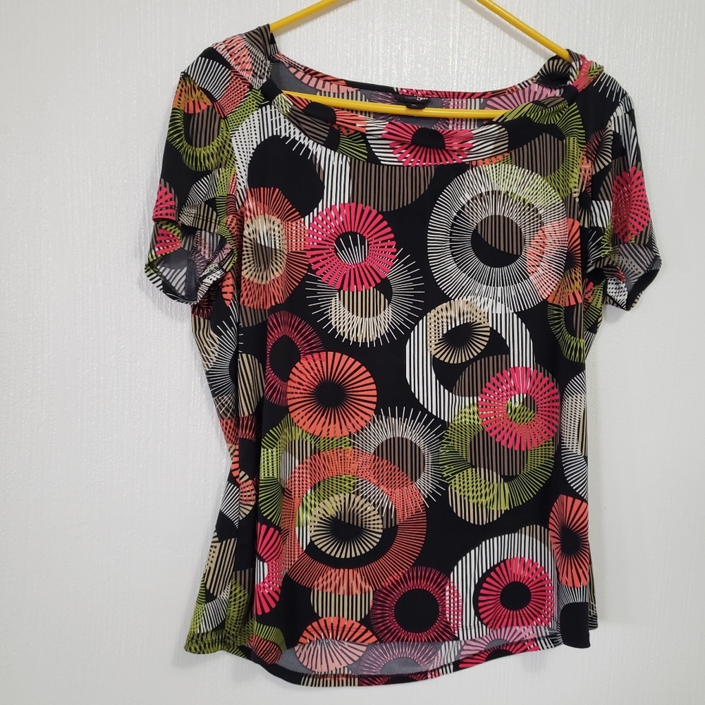 East 5th | Short sleeve multi-colored blouse